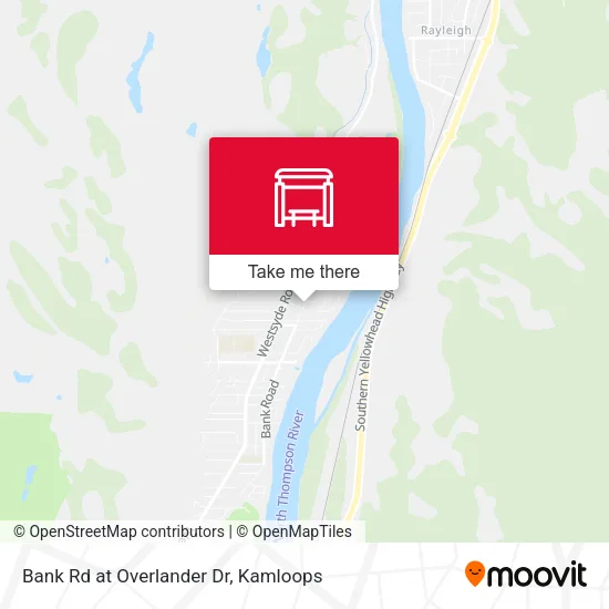 Bank Rd at Overlander Dr map