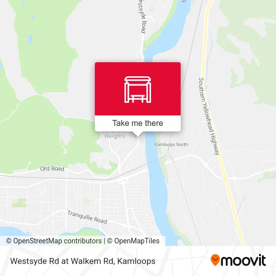 Westsyde Rd at Walkem Rd map
