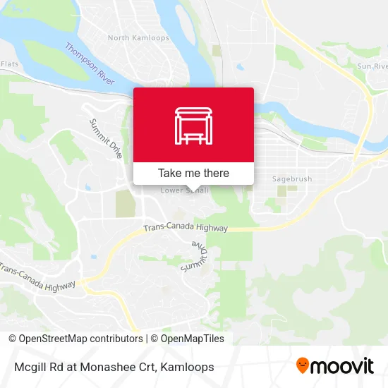 Mcgill Rd at Monashee Crt map
