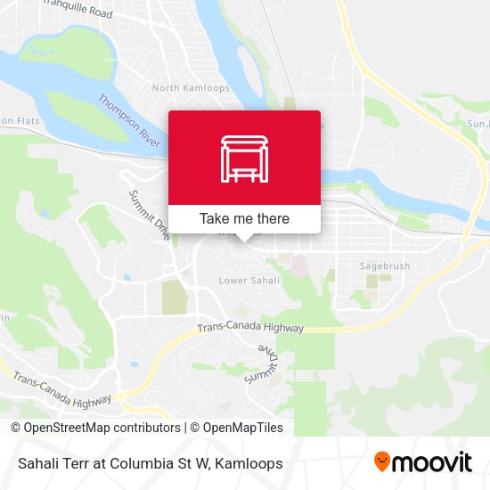 Sahali Terr at Columbia St W plan