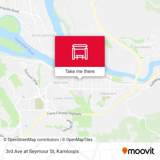 3rd Ave at Seymour St map