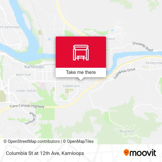 Columbia St at 12th Ave map