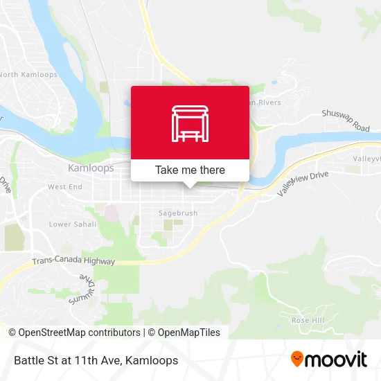 Battle St at 11th Ave map