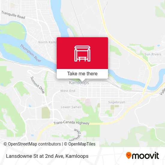 Lansdowne St at 2nd Ave map