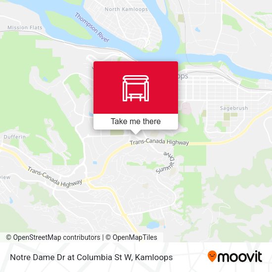 Notre Dame Dr at Columbia St W plan