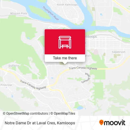 Notre Dame Dr at Laval Cres map