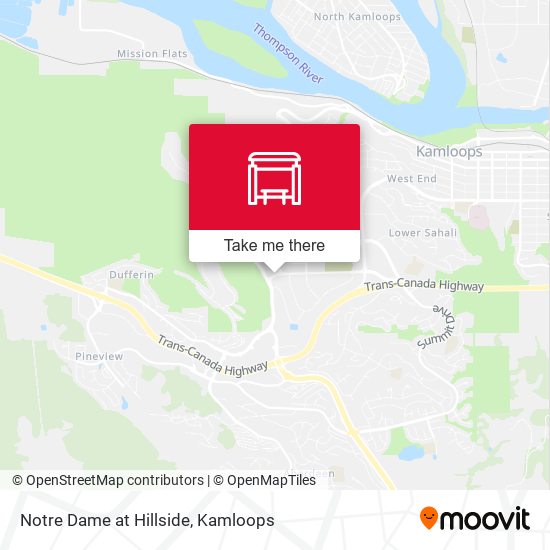 Notre Dame at Hillside map