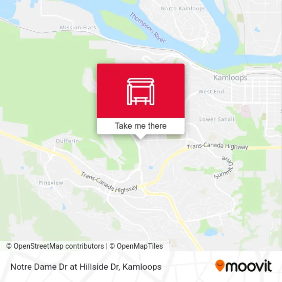 Notre Dame Dr at Hillside Dr map