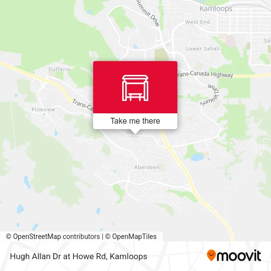 Hugh Allan Dr at Howe Rd map