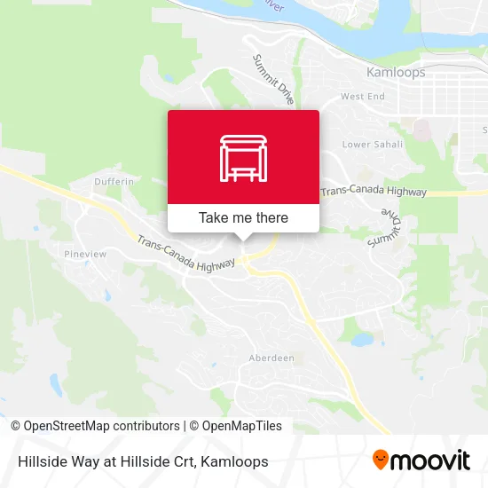 Hillside Way at Hillside Crt map
