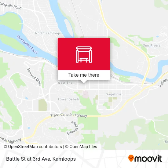 Battle St at 3rd Ave map
