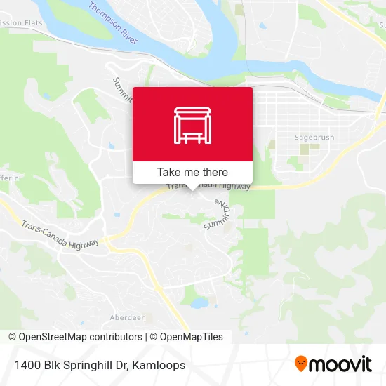 1400 Blk Springhill Dr map