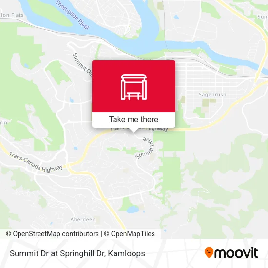 Summit Dr at Springhill Dr map
