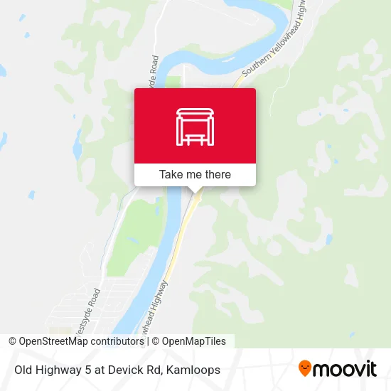 Old Highway 5 at Devick Rd map