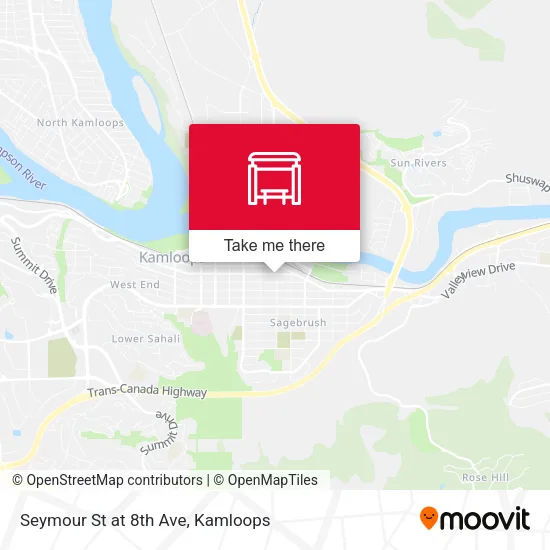 Seymour St at 8th Ave map