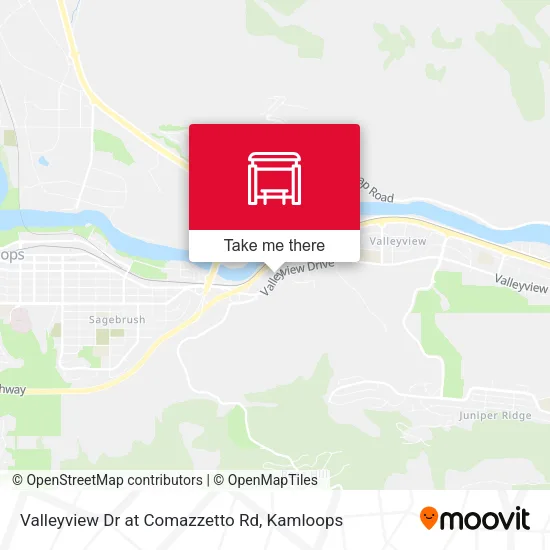 Valleyview Dr at Comazzetto Rd map