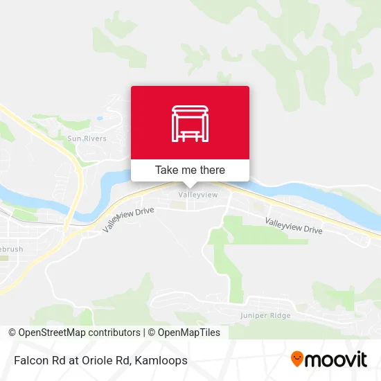 Falcon Rd at Oriole Rd map