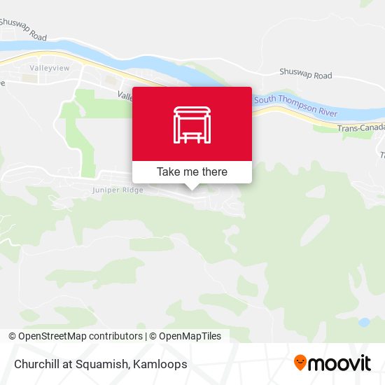 Churchill at Squamish map