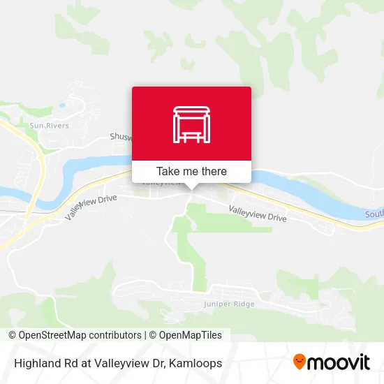 Highland Rd at Valleyview Dr map