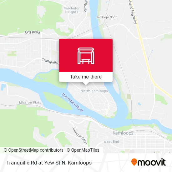 Tranquille Rd at Yew St N map