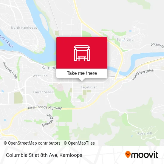 Columbia St at 8th Ave map