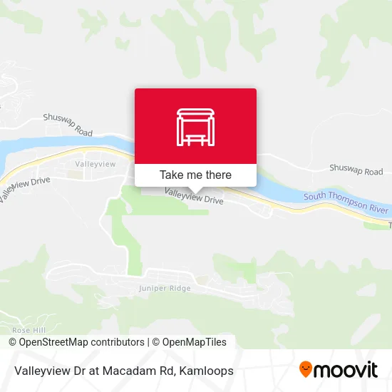 Valleyview Dr at Macadam Rd map