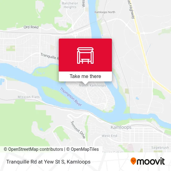 Tranquille Rd at Yew St S map