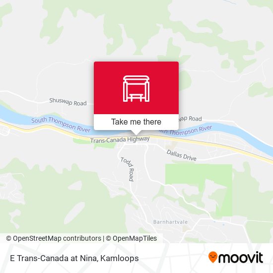 E Trans-Canada at Nina map