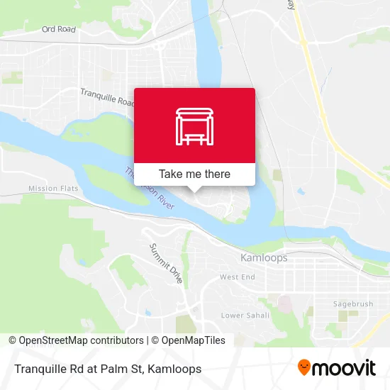 Tranquille Rd at Palm St map