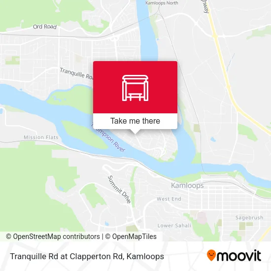 Tranquille Rd at Clapperton Rd map