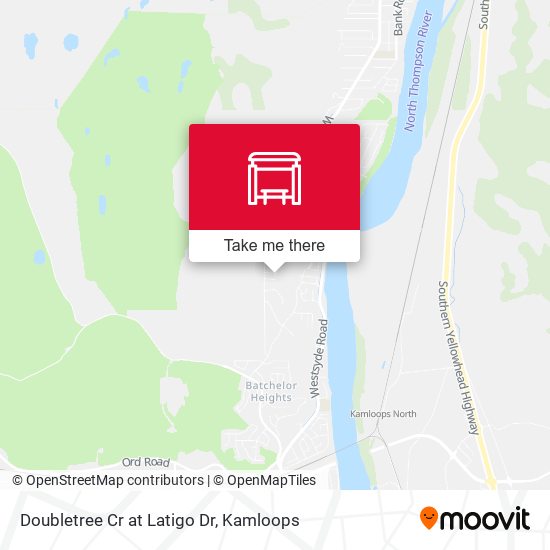 Doubletree Cr at Latigo Dr map