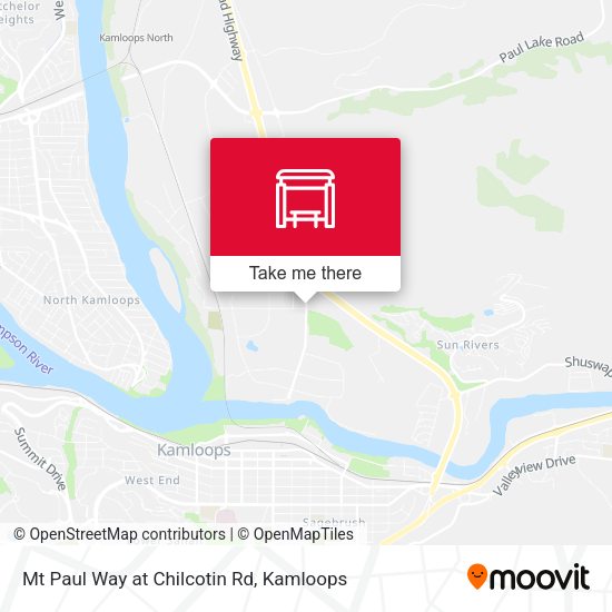 Mt Paul Way at Chilcotin Rd map