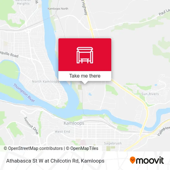 Athabasca St W at Chilcotin Rd map