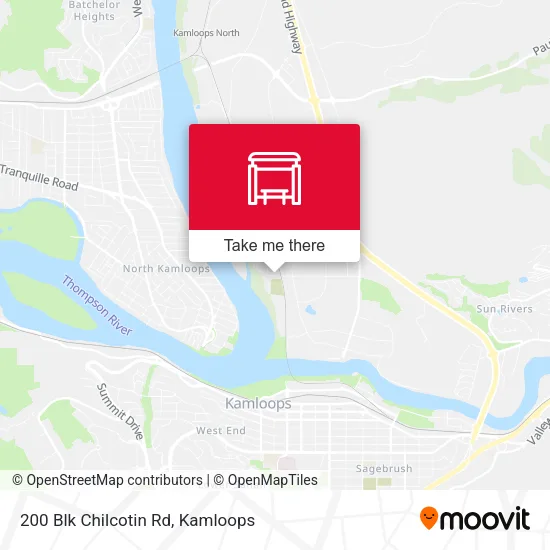 200 Blk Chilcotin Rd map