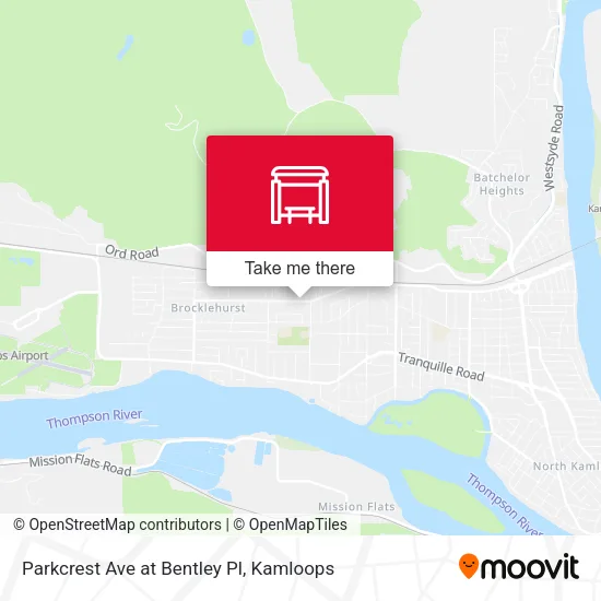 Parkcrest Ave at Bentley Pl map