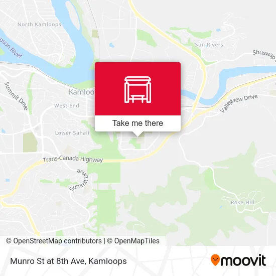 Munro St at 8th Ave map