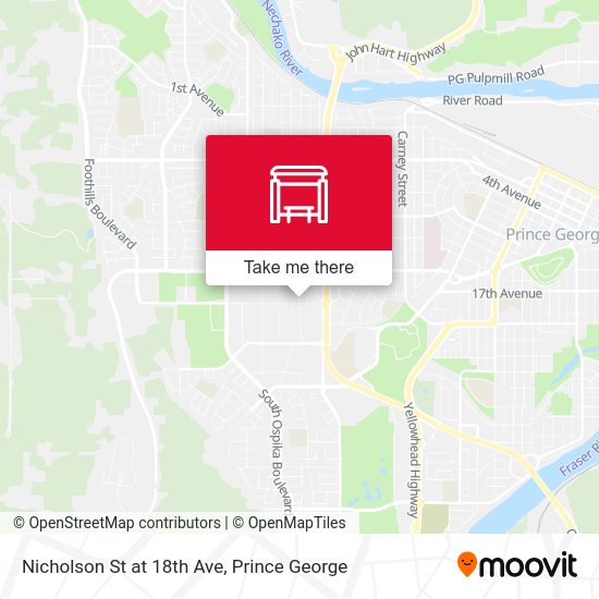 Nicholson St at 18th Ave map
