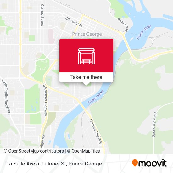 La Salle at Lillooet map