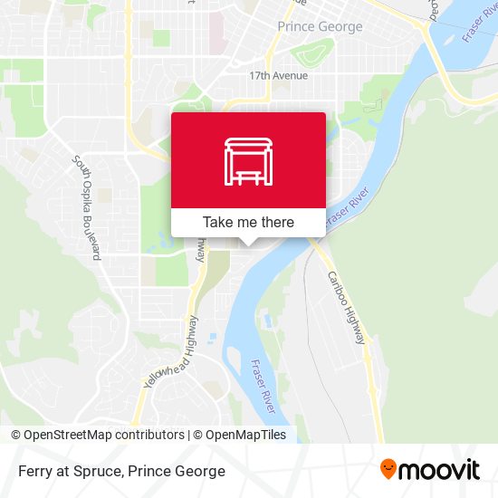 Ferry at Spruce map