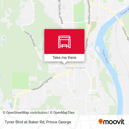 Tyner Blvd at Baker Rd map