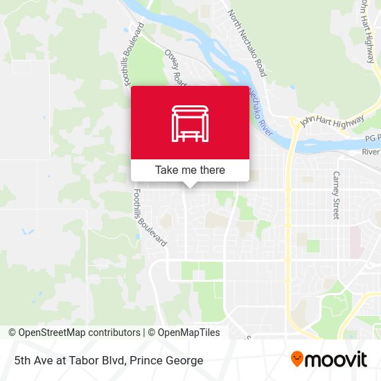 5th Ave at Tabor Blvd map