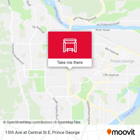 15th Ave at Central St E map