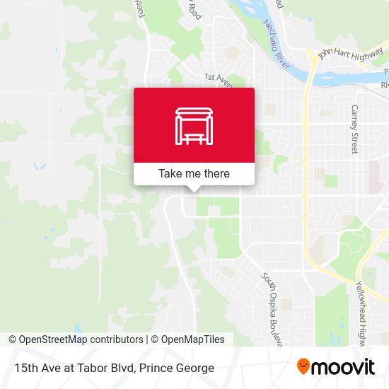 15th Ave at Tabor Blvd map