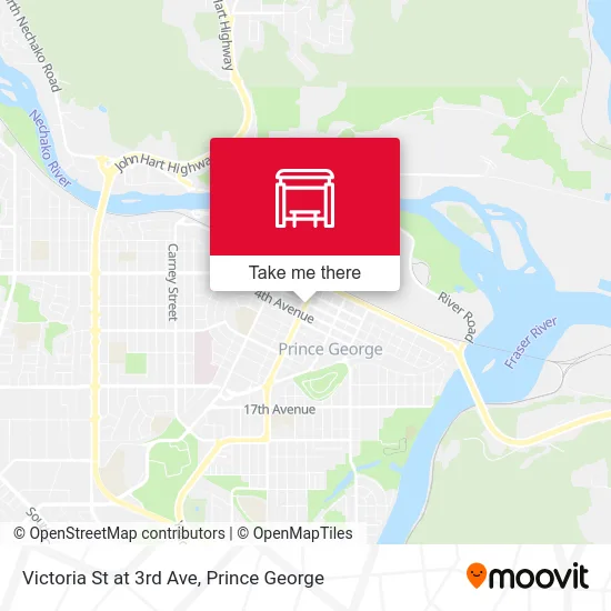Victoria St at 3rd Ave map