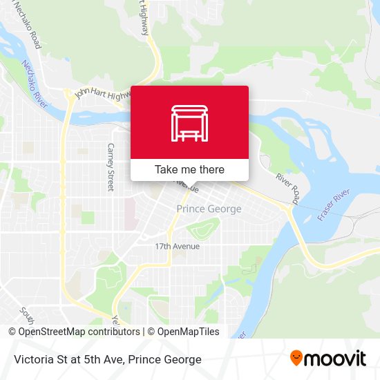 Victoria St at 5th Ave map