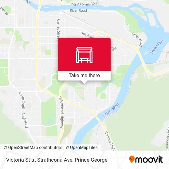 Victoria St at Strathcona Ave map
