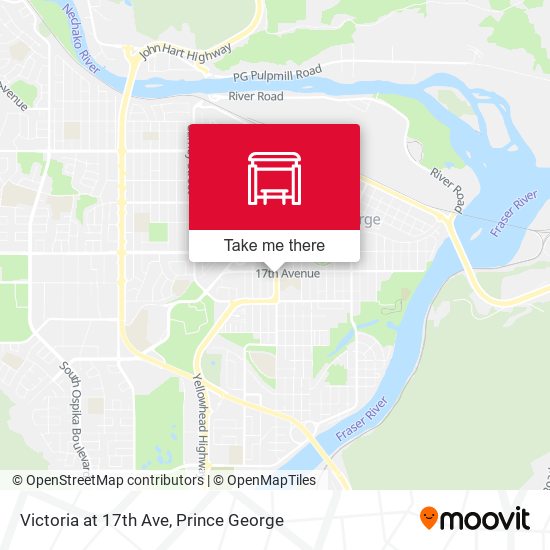 Victoria at 17th Ave map
