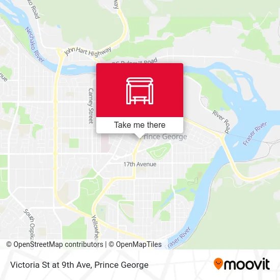 Victoria St at 9th Ave map