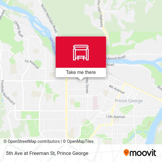 5th Ave at Freeman St map
