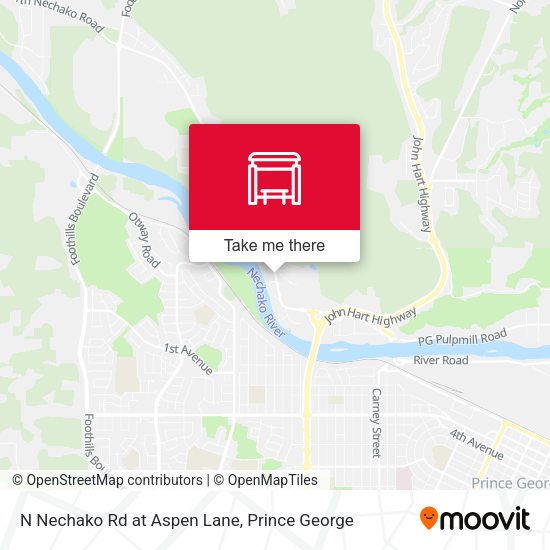 N Nechako Rd at Aspen Lane map